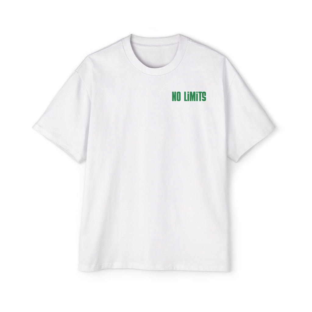 Men's Tee — "No Limits" Floral Graphic Oversized Shirt