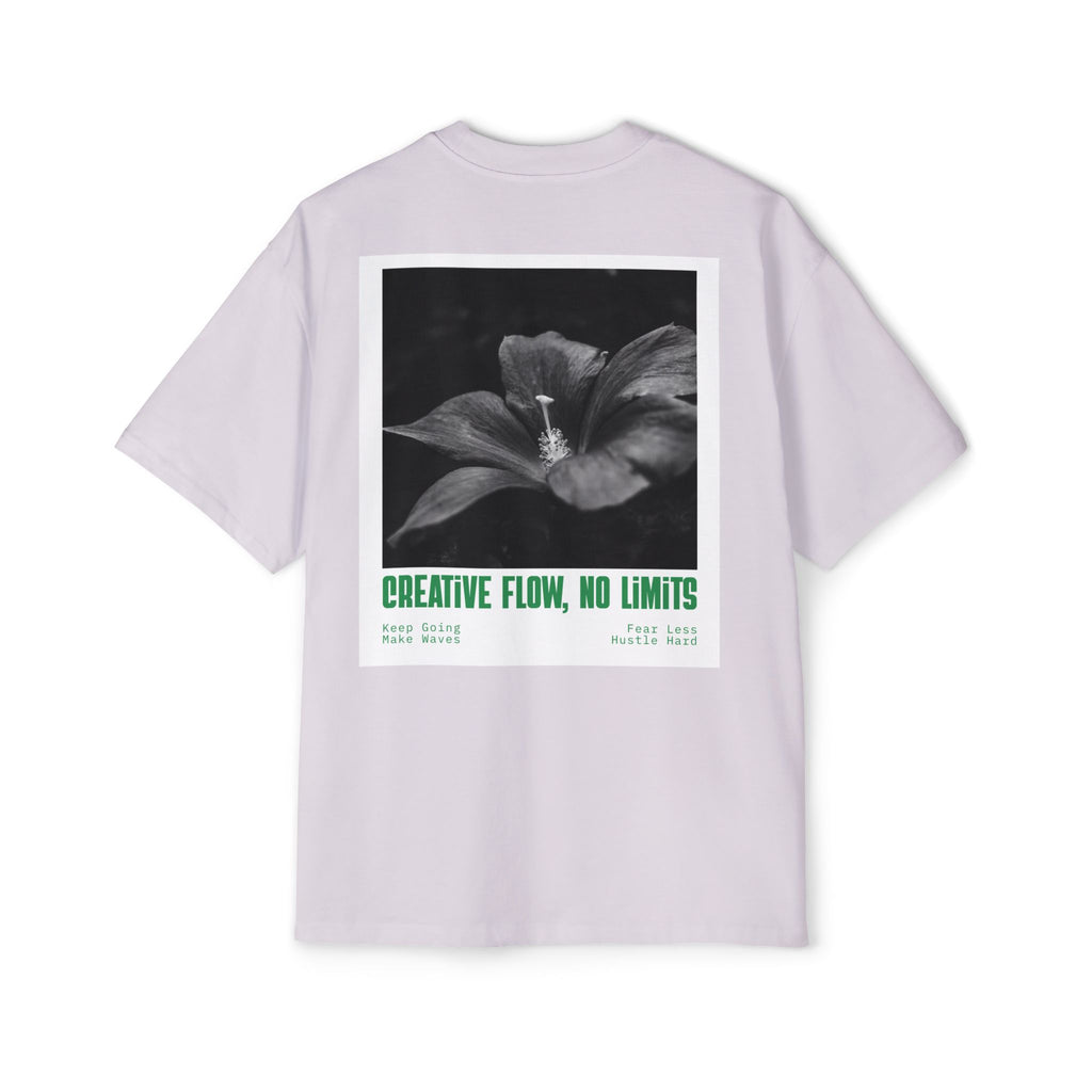 Men's Tee — "No Limits" Floral Graphic Oversized Shirt