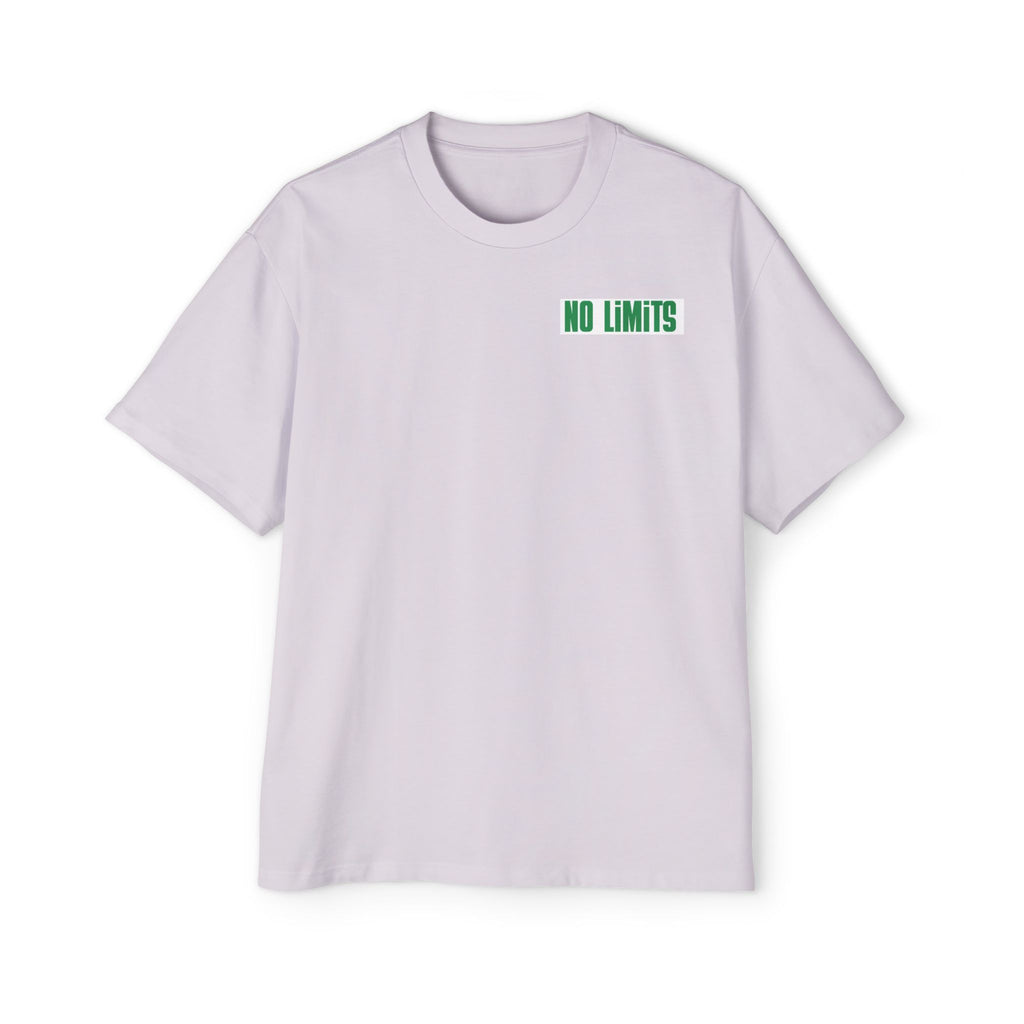 Men's Tee — "No Limits" Floral Graphic Oversized Shirt