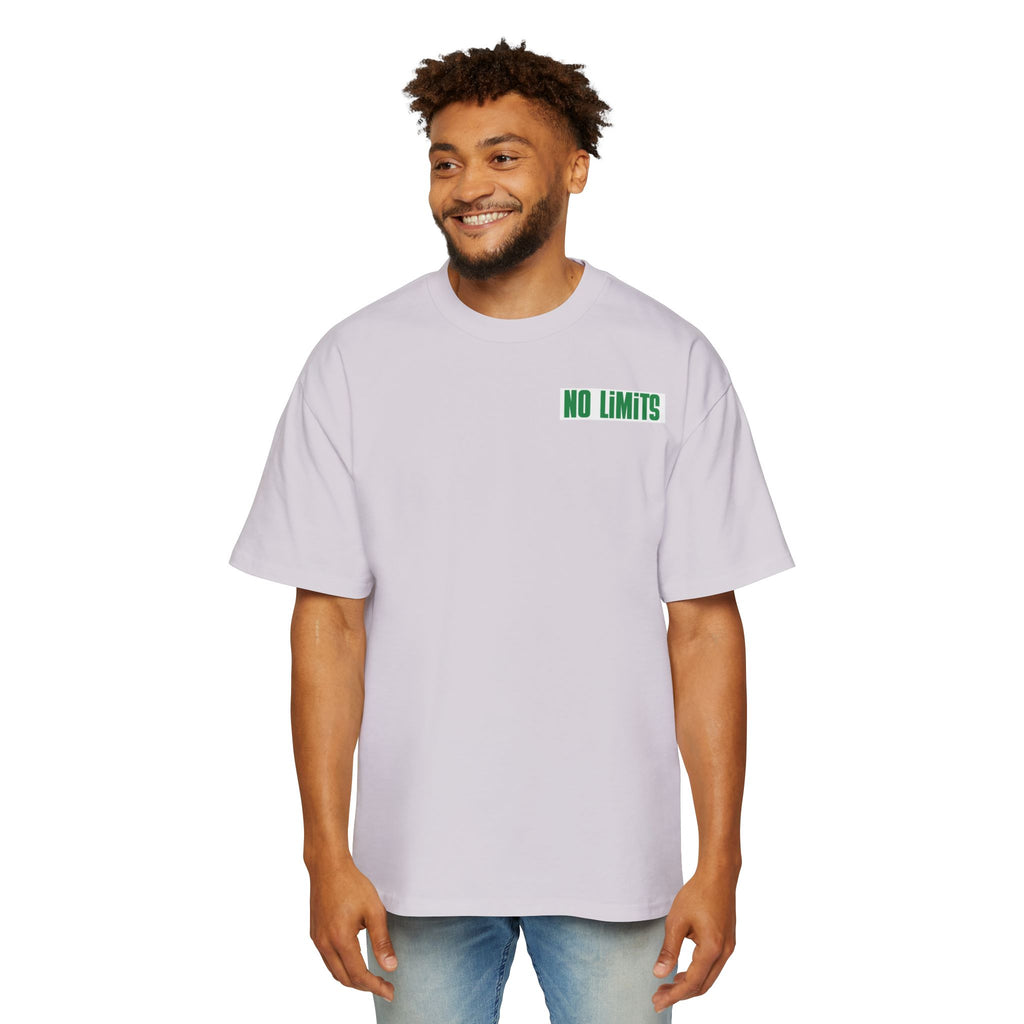 Men's Tee — "No Limits" Floral Graphic Oversized Shirt
